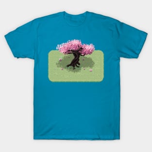 Cherry Blossom Pixel Art T-Shirt